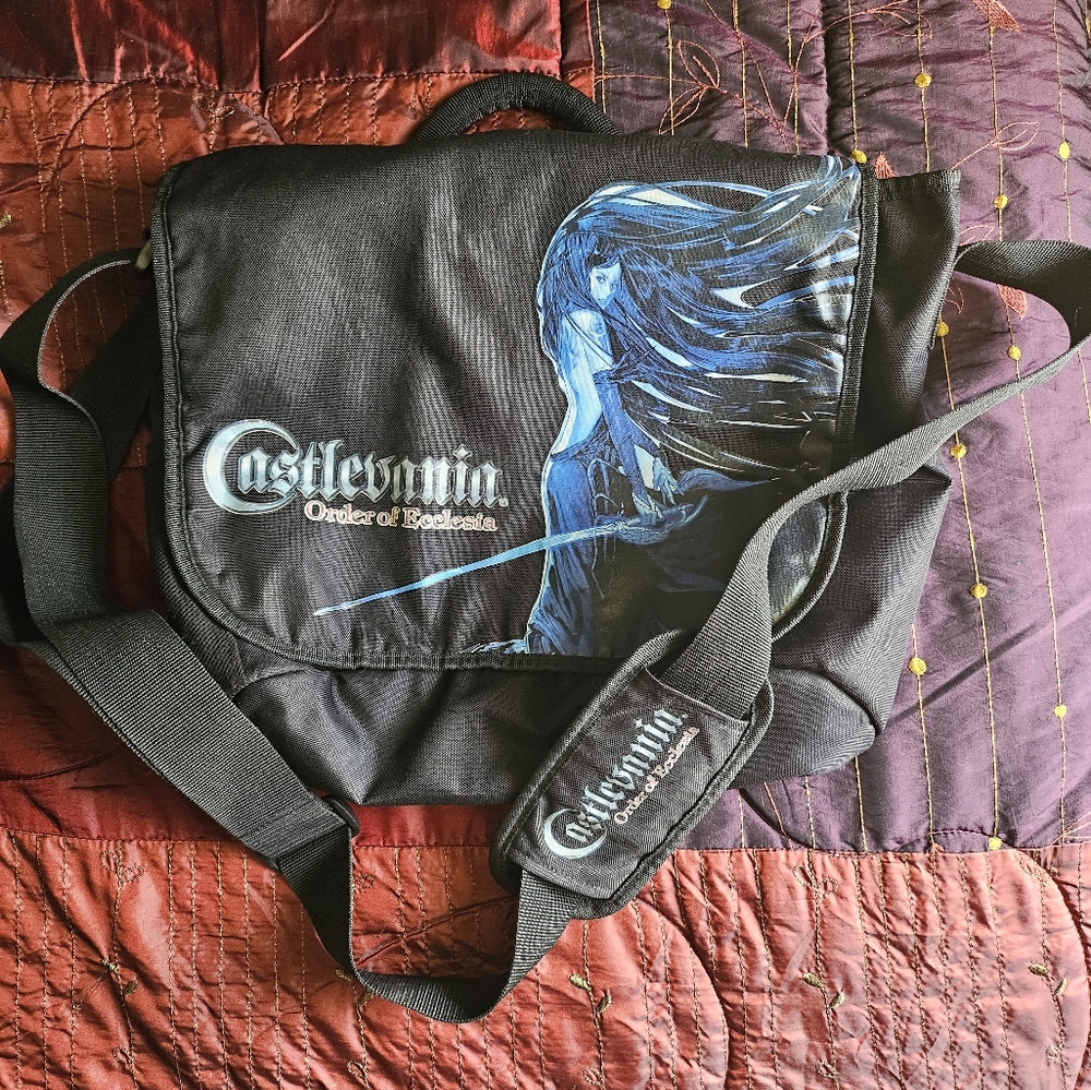 Black Castlevania Messenger Bag